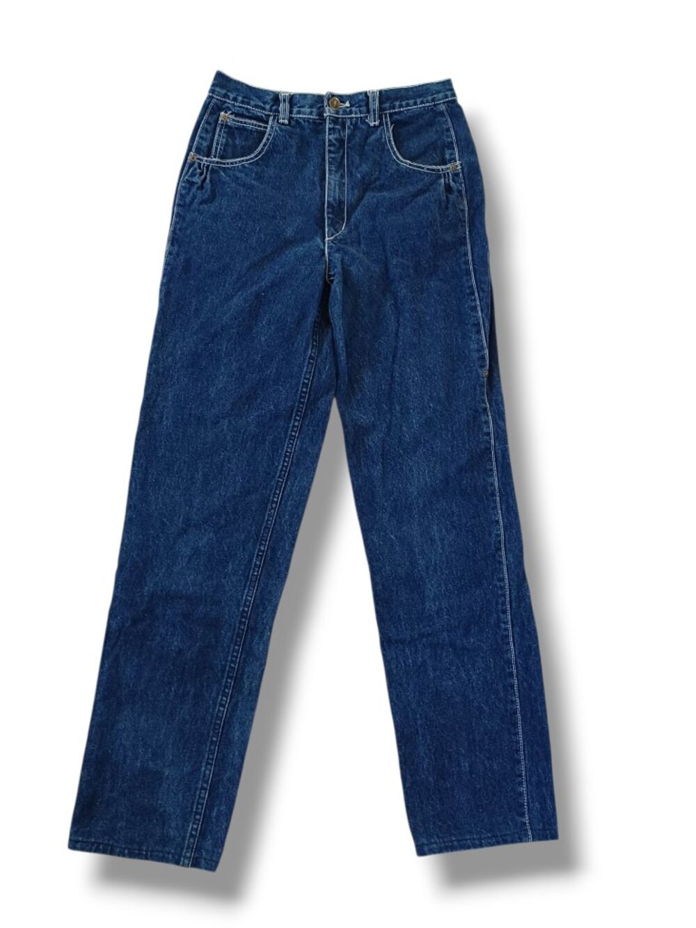 Vintage Womens Lawman Jeans High Waist 100% Cotton Medium Wash Size 32 28x31